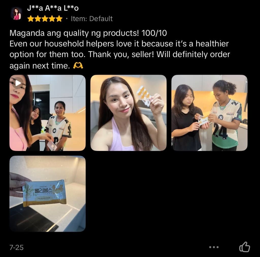 Customer marketplace review of Lollibongs